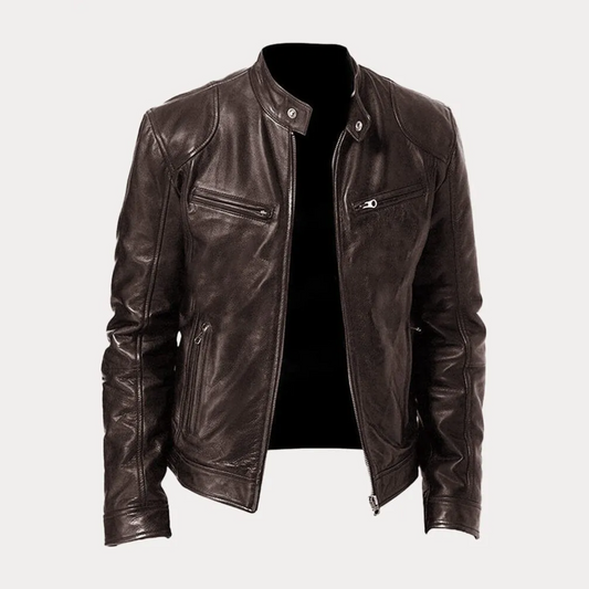 Nikolaj | Men's Insulated Leather Casual Jacket