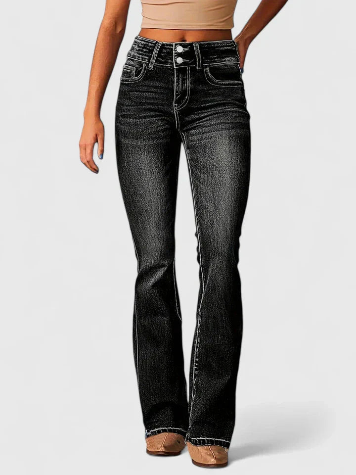 Aurora | Women's Slim Fit Zip Detail Elegant Pants