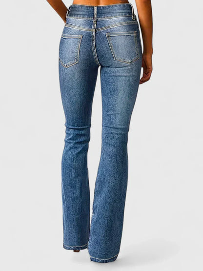 Aurora | Women's Slim Fit Zip Detail Elegant Pants