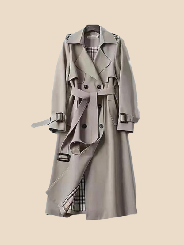 Astrid | Klassisk dobbeltradet trenchcoat til kvinder