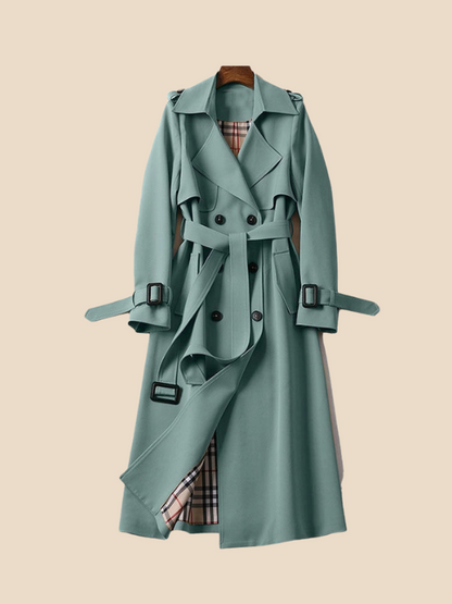 Astrid | Klassisk dobbeltradet trenchcoat til kvinder