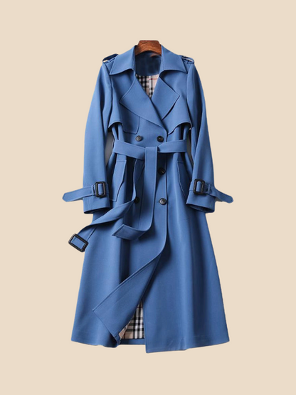 Astrid | Klassisk dobbeltradet trenchcoat til kvinder