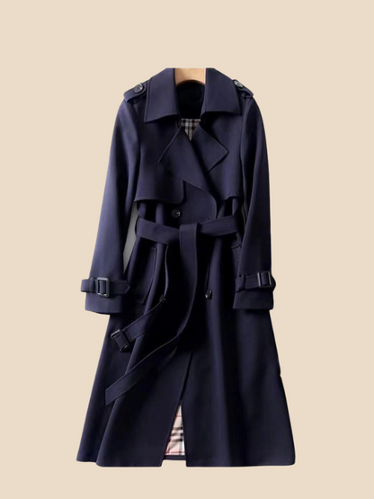 Astrid | Klassisk dobbeltradet trenchcoat til kvinder