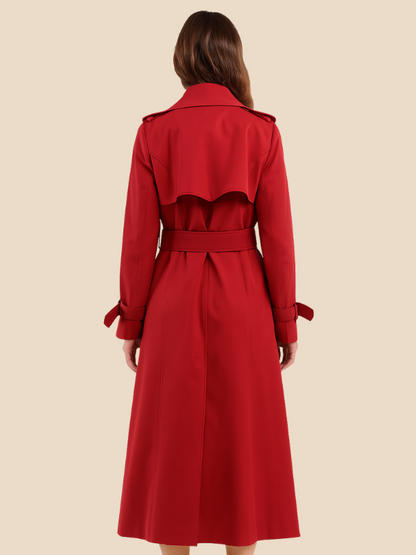 Astrid | Klassisk dobbeltradet trenchcoat til kvinder