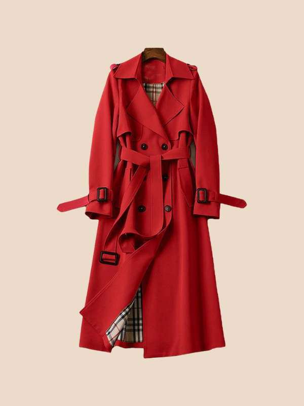 Astrid | Klassisk dobbeltradet trenchcoat til kvinder
