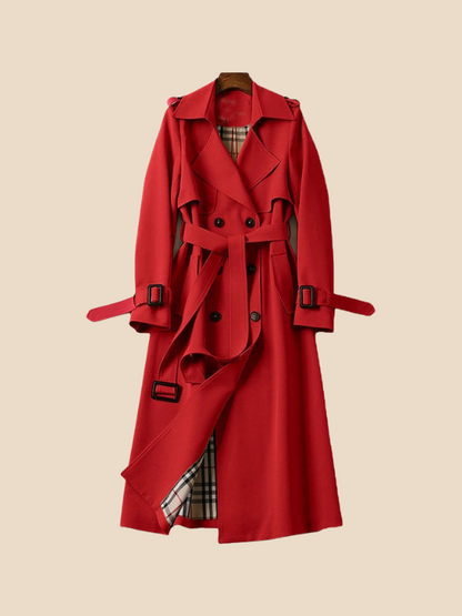 Astrid | Klassisk dobbeltradet trenchcoat til kvinder