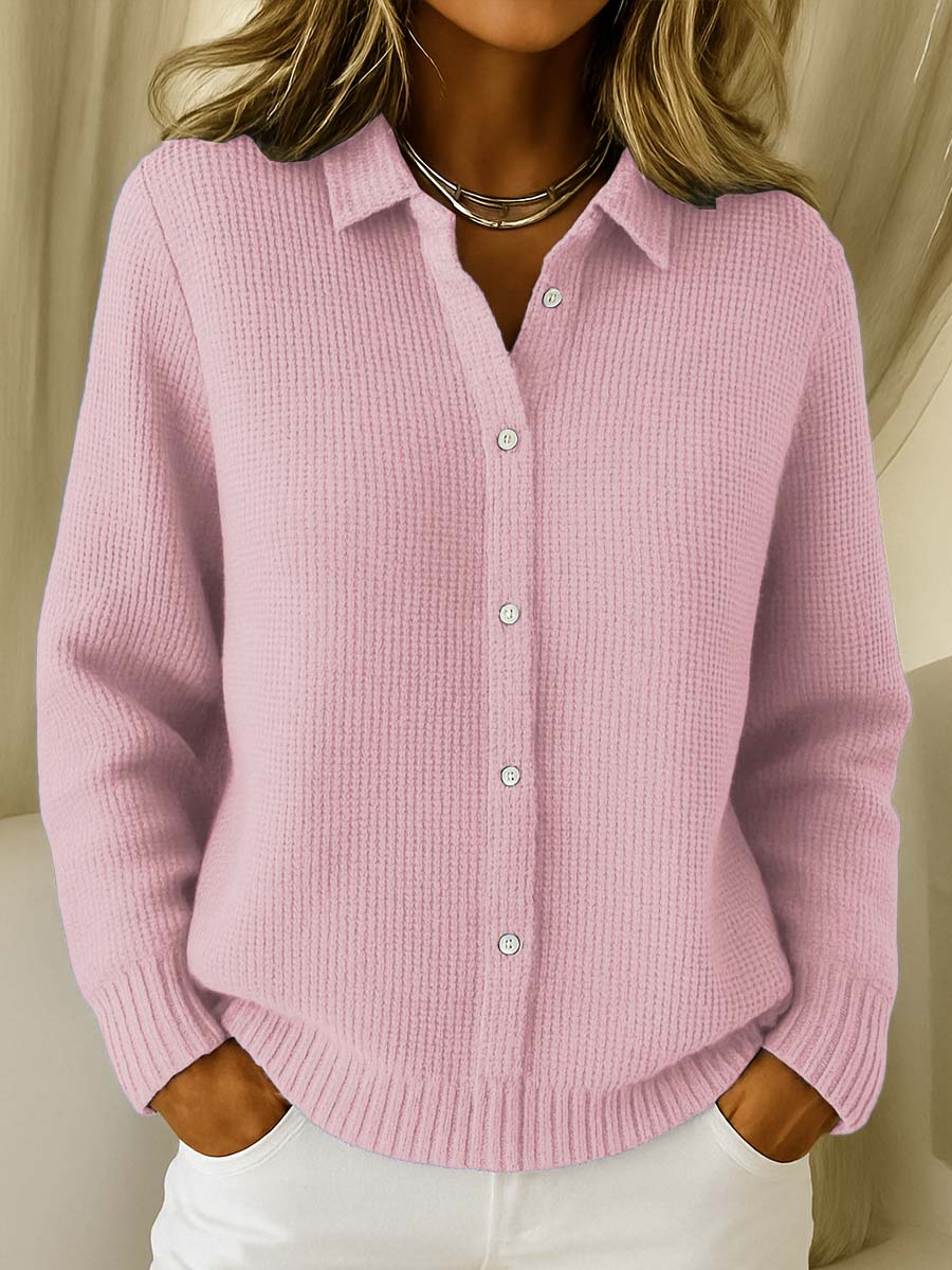 Lisa | Elegant cardigan med krave til damer