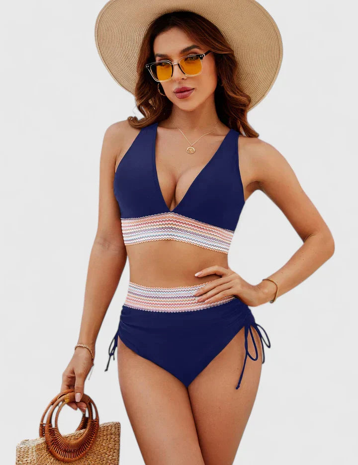 Jasmin | Bikini-sæt til kvinder med høj talje og mavekontrol