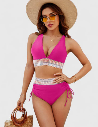 Jasmin | Bikini-sæt til kvinder med høj talje og mavekontrol