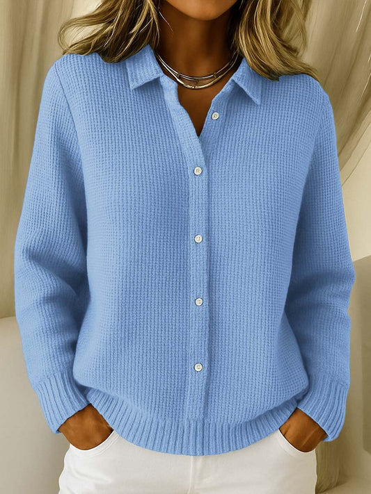 Lisa | Elegant cardigan med krave til damer