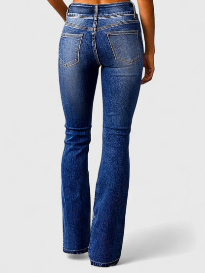 Aurora | Women's Slim Fit Zip Detail Elegant Pants