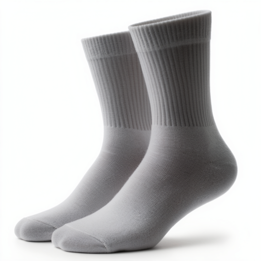 Mikkel | Elegant White Crew Socks